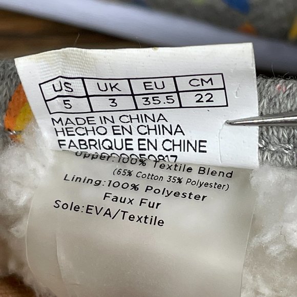 TOMS Classic Women's Size 5 Shoes Gray Glow In The Dark Tree Lights Slip On Flat - Picture 12 of 12